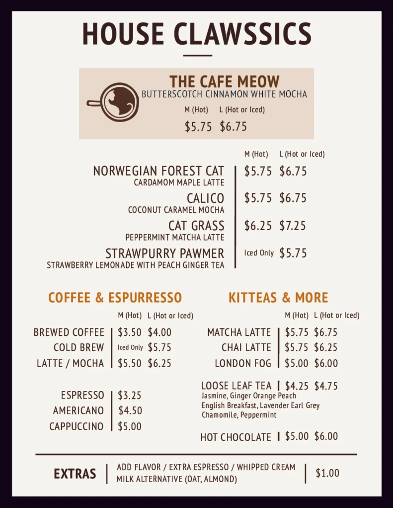 Photo of a cat cafe called The Cafe Meow submitted for their listing
