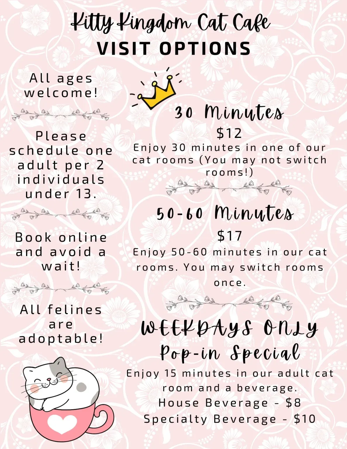 Photo of a cat cafe called Kitty Kingdom Cat Café submitted for their listing