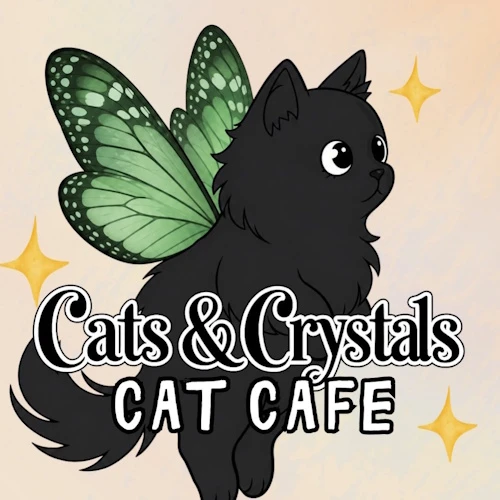 Photo of a cat cafe called Cats & Crystals submitted for their listing